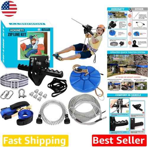 100ft zip line for kids - 100ft,