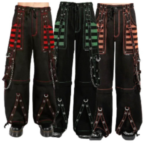 Gothic black electro - gothic, pant