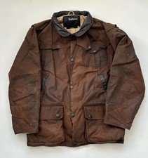 Barbour Bushman Wax Jacket - Men’s XL - Leather Collar 