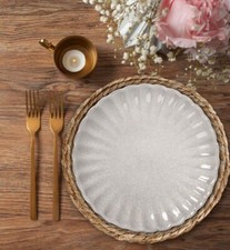 Dinner set Talaier Vintage Stoneware Grey Dinner plates bowls mugs