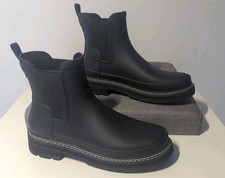 Hunter Wellies Women’s Size UK 8 Refined Stitch Detail Chelsea Boots Wellington