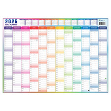 A2 Wall Planner (59x42cm) Full Year Jan-Dec 2026 British Made Folded