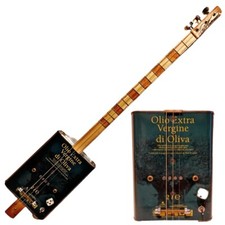 Matteacci's olio Virgin D 'ol Iva Cigar Box Guitar 3 Special