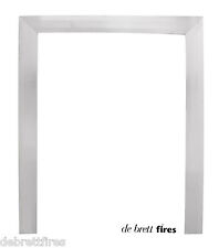 16  X 2 2 MAGNETIC Replacement  Trim Frame Gas fire  Black Steel Brass Brush St