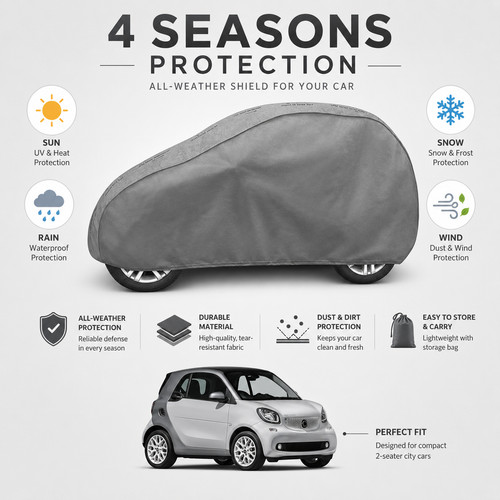 Car cover fits smart - fortwo, 4