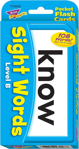 Sight words level pocket - words, b
