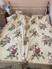 Vintage Cottage-style Floral Print Curtains by Grafton 84” x 33” pair