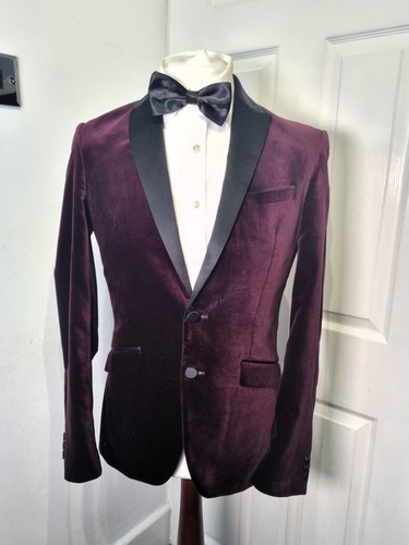 Autograph burgundy velvet - m&s,