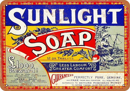 Metal sign 1921 sunlight - -,
