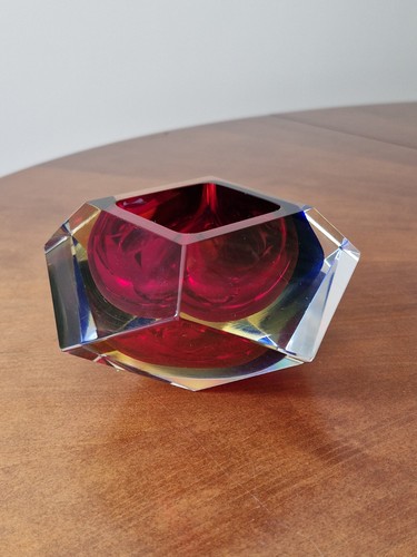 Murano sommerso glass bowl - sommerso,