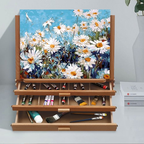 Adjustable storage box easel - storage,