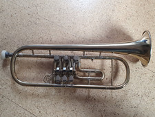 Beautiful old & rare trumpet, high pitch? "Heckel snake", octogonal spring cases