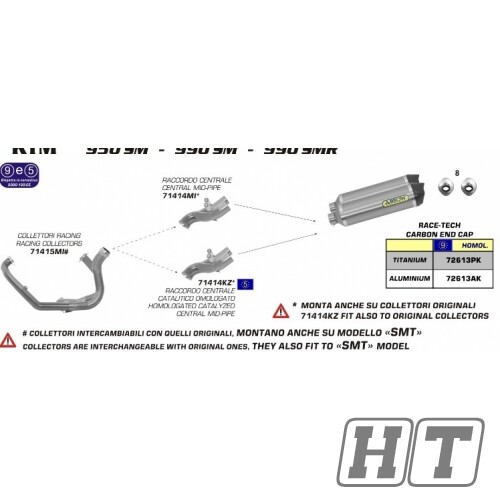 Racing exhaust manifold - , arrow
