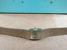 Vintage İmado Mechanical Gold Tone Women's Watch Diamond Detail  Working