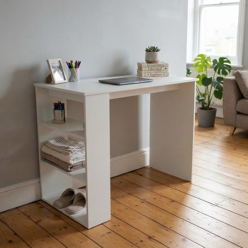 90cm white wooden - 90cm, computer