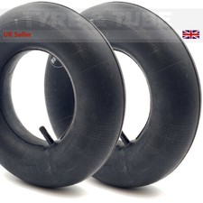 2x 4.00-6 Inner Tube (4.10/3.50-6) Wheelbarrow Garden Trolley Straight Valve