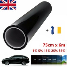 CAR WINDOW TINT FILM KIT TINTING SUPER LIMO DARK BLACK1% 5% 15% 25% 35%75CM x 6M