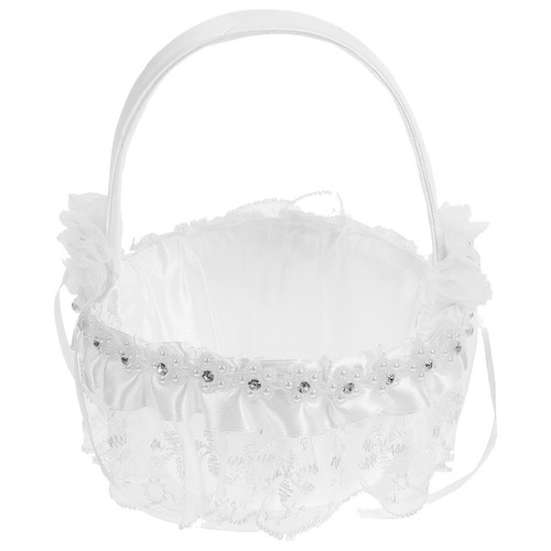Bowknot flower girl basket - flower,