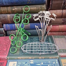 3 Vintage Wire Flower Frogs