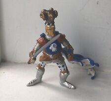 Papo Blue Knight figure with sword 2007 Good condition see pictures