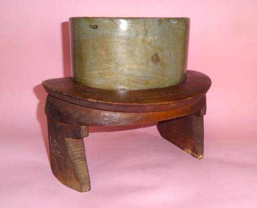 Vtg wooden hat mold cap - cap, blocks