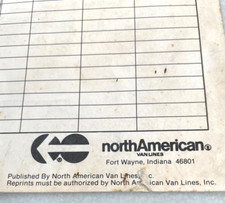 North American Van Lines Log