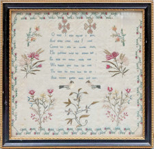 Antique fine Needlework verse