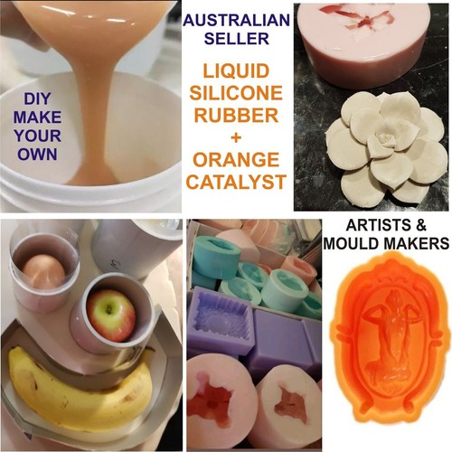 1kg orange liquid silicone - 1kg,