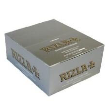RIZLA SILVER KING SIZE SLIM ULTRA THIN CIGARETTE SMOKING ROLLING PAPERS ORIGINAL