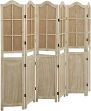 6 Panel Wooden Room Divider