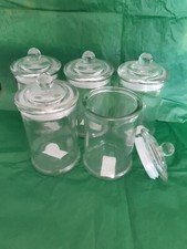 Glass Candy Airtight Jars Storage Christmas Sweets Kitchen Craft