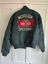 Nickelson New Team Speedway Vintage Bomber Jacket (labelled Small - fits large).