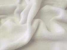 QUALITY 200G Polar Fleece Fabric Material - WHITE