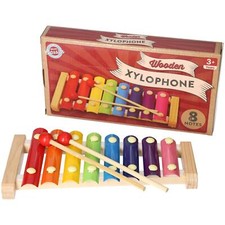 A2Z 4 Kids Wooden Xylophone Musical Xmas Gift Glockenspiel With 2 Mallets