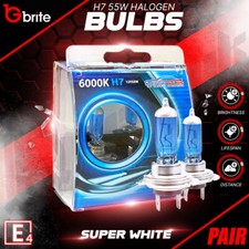H7 WHITE HALOGEN HEADLIGHT BULBS  AUDI BMW MERCEDES FORD GOLF XENON LOOK UK