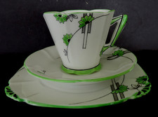Art Deco Vintage China Tea set trio.Royal Albert Crown.Embassy.VGC.