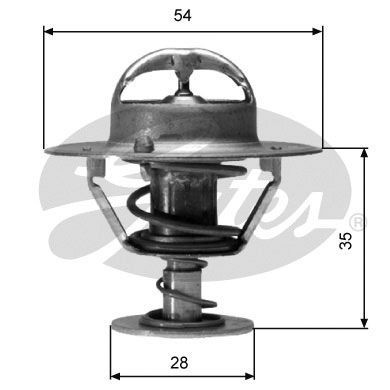 Gates thermostat coolant fits - thermostat,coolant,
