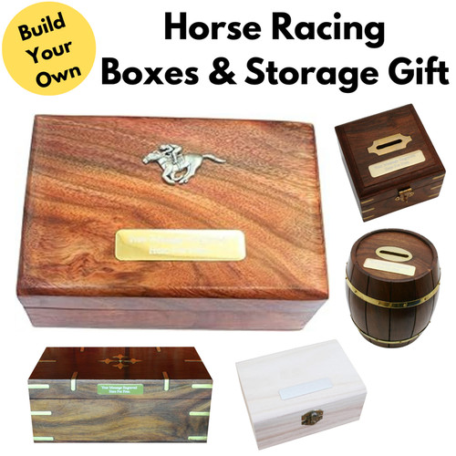 Horse racing wooden boxes - racing,