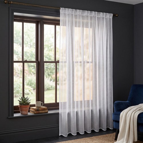 White net curtains - voile, sheer