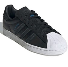 Adidas Superstar 'Denim Pack Black Bright Blue NEW US 9.5 / EU 43 Sneaker Shoe