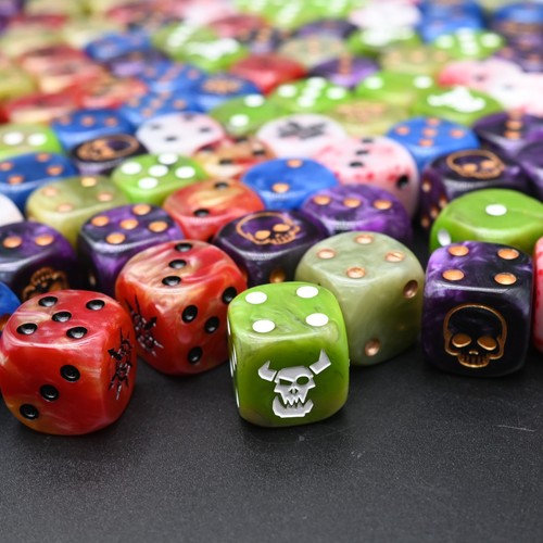 16mm themed bespoke dice - d6,