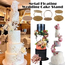 Iron Gold Cake Stand Layer 2 Tier Dessert Cake Display Wedding Party Decoration.