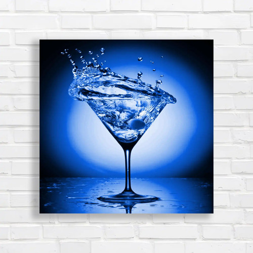 Martini glass splash - glass,