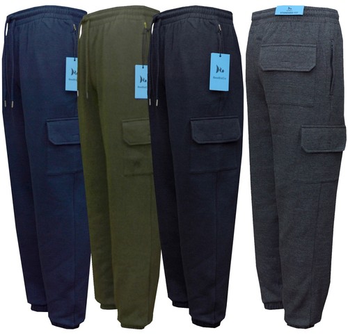 Mens elasticated joggers cargo - mens,