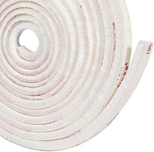 White self adhesive draught - 5m,