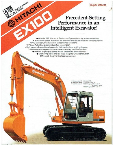 Hitachi ex100 excavator - ex100,