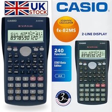 Casio FX82MS Advanced Scientific Calculator for A-Level & Gcse's -2 LINE DISPLAY