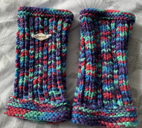 Ladies hand knitted fingerless - knitted,