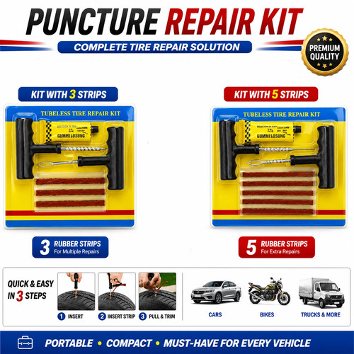 Tyre puncture repair - tyre, kit