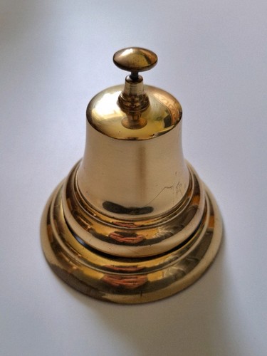 Brass metal desk bell - metal,